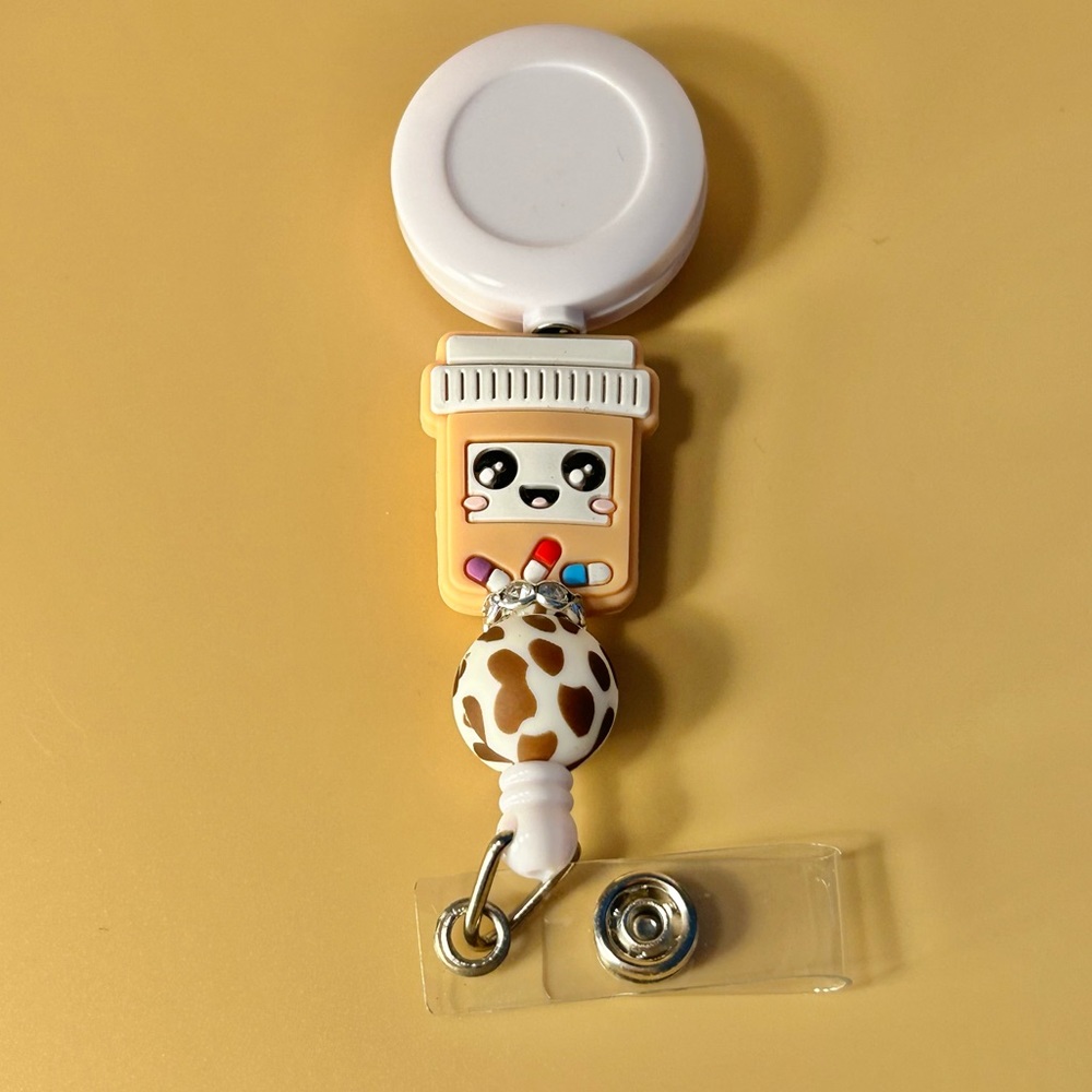 Pill Bottle Badge Reel